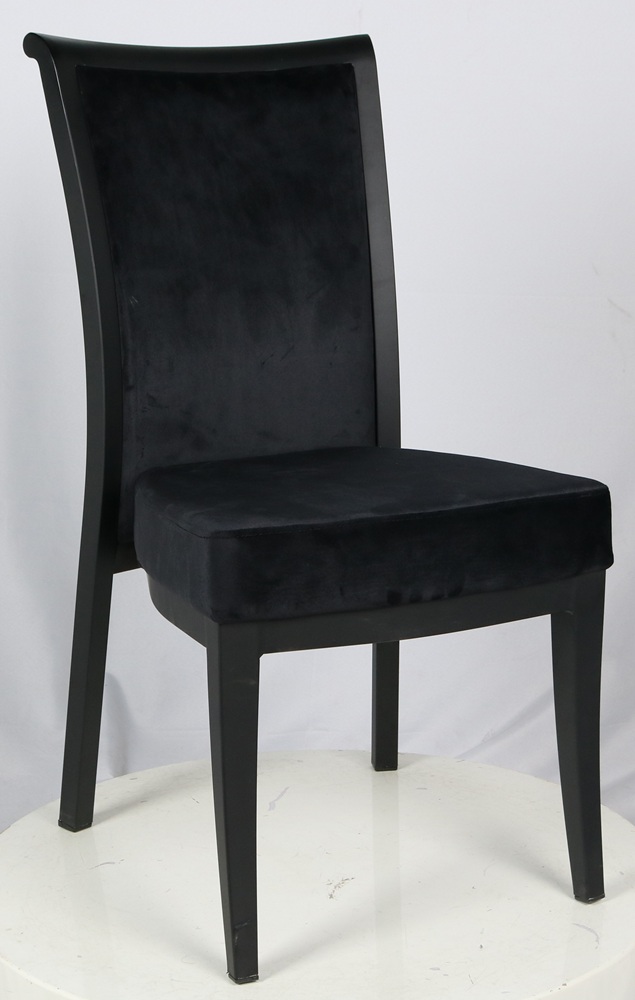 Dining room style poker chairs all black