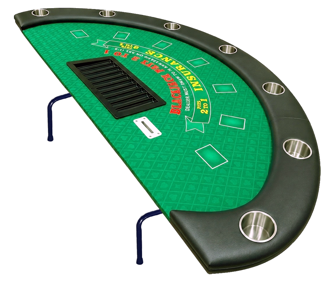 72" blackjack table with tall legs