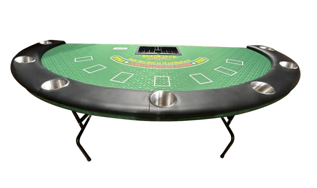 84 inch blackjack table green felt