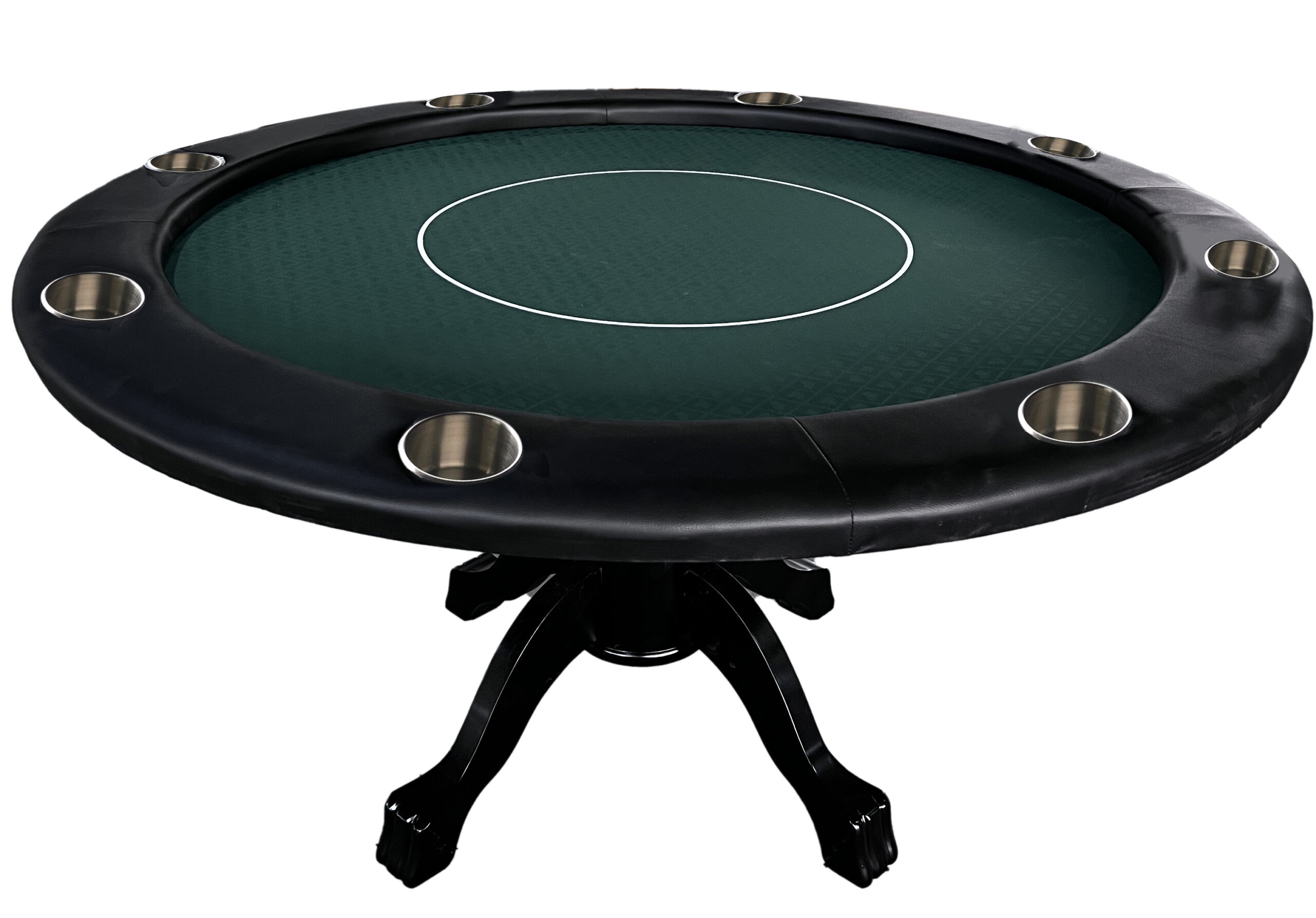 60 inch round poker table with green speed cloth
