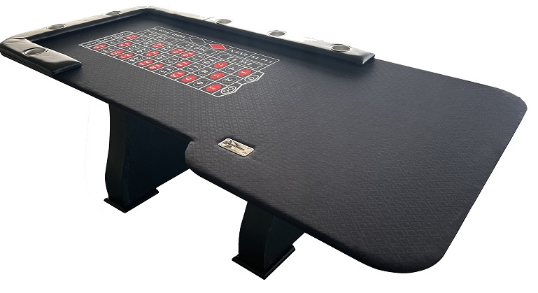 In stock !! 96x47" Roulette table w/ new 36" tall WS2 Wooden legs, green (Copy)